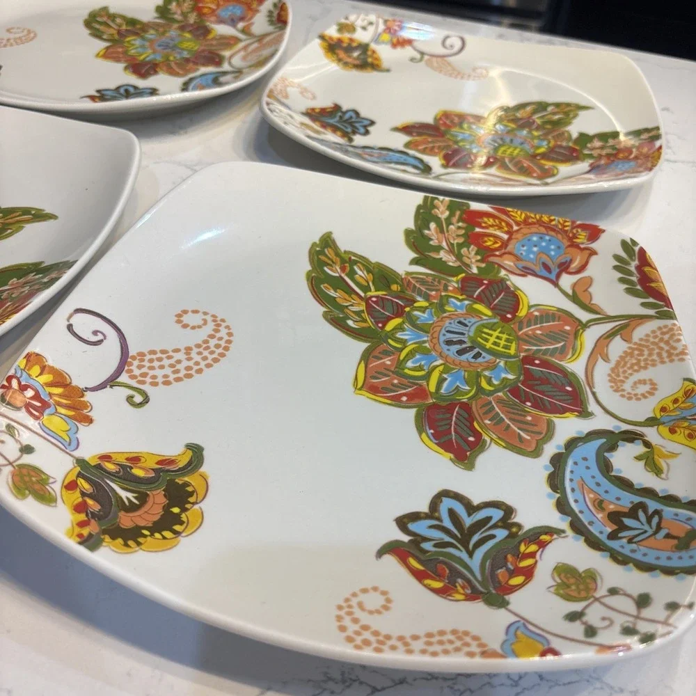 Better Homes & Gardens Floral Dinner Plates - Stoneware, Multicolor